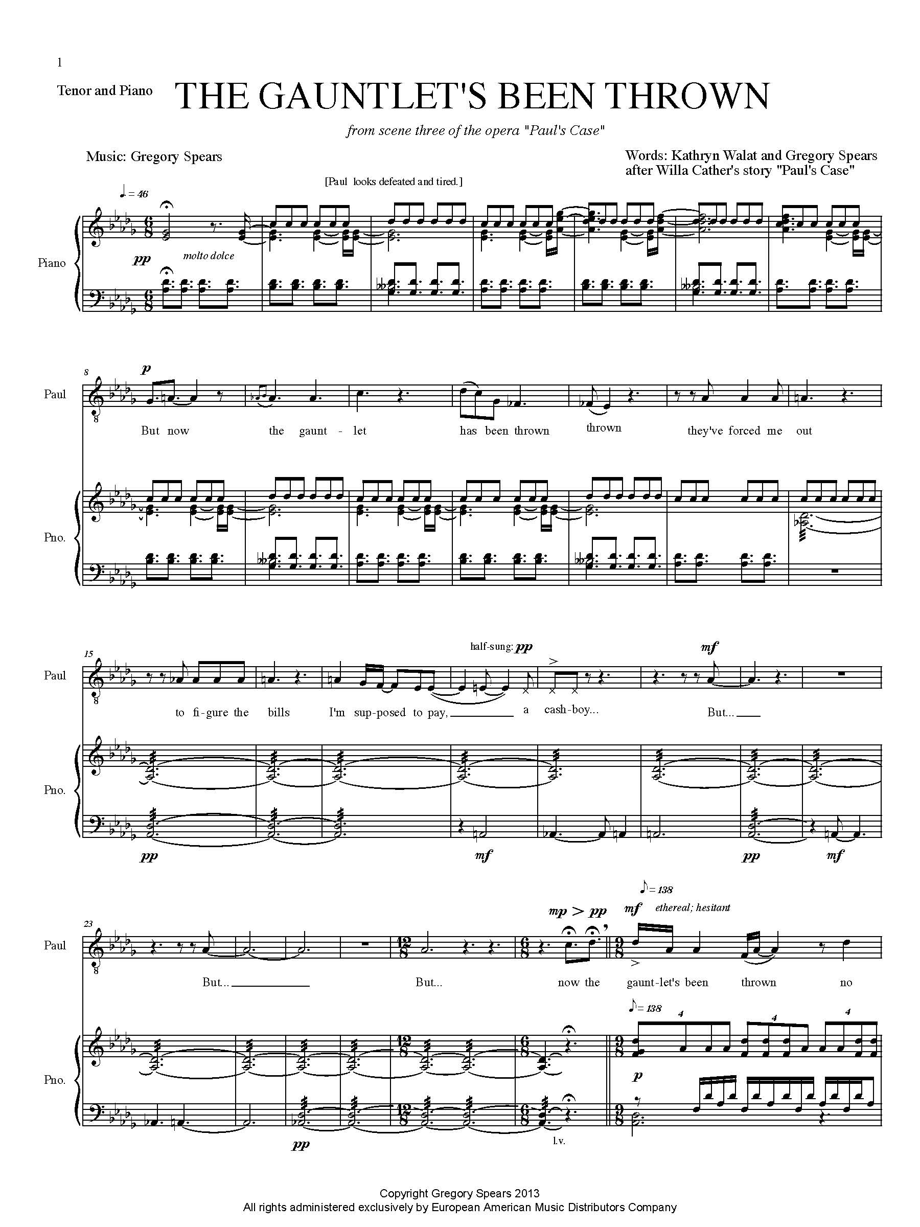 PSNY Gregory Spears The Gauntlet's Been Thrown